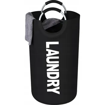 Koš na prádlo VOTOKO Koš na prádlo 82L Skládací Voděodolný s Uchem Černý