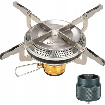 Outdoor vaření LIXADA Kempingový plynový vařič 3500W, skládací a přenosný