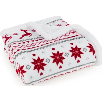 deka DEKA Sherpa 150x200 mikrovlákno Eurofirany vánoční teplá beránek sobi
