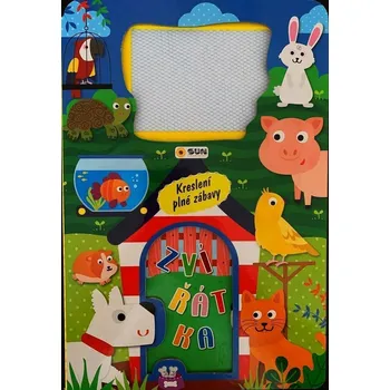 ostatní stavebnice Zvířátka - Kreslení plné zábavy s magnetickou kreslící tabulkou