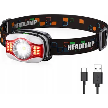 GLANGEH Čelovka LED 1200 mAh voděodolná IPX4