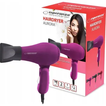 Fén Fén na vlasy Esperanza AURORA EBH003P 750W Růžový skládací