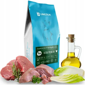 Krmivo pro psa Krmivo suché Lincoln vepřové 12 kg pro starší psy s nadváhou