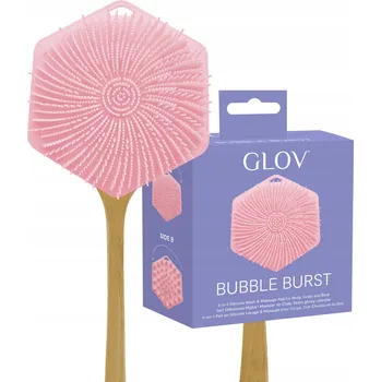 Čistící gel 3v1 Silikonový Kartáč a Masážní Přístroj na Tělo, Pokožku hlavy a Záda BUBBLE BURST