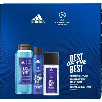 Kosmetická sada Kosmetická sada Adidas pro muže: deodorant 75 ml + sprej 150 ml + gel 250 ml