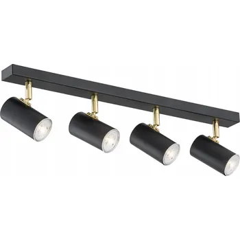 Kulatý Stropní Svítidlo Argon 44 x 9 cm černá