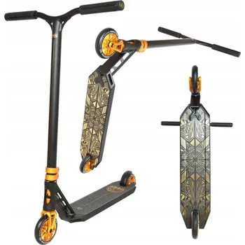 Koloběžka Freestyle Koloběžka NKD YEET Stunt Scooter Černo-zlatá výška 85 cm