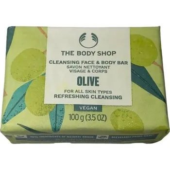 Koupelová kosmetika Tuhé mýdlo na obličej a tělo Olive (Cleansing Face & Body Bar) The Body Shop - 100 g + záruka na vrácení do 100 dnů