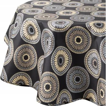 ubrus UBRUS GARDEN Ø 150 CM ČERNÝ