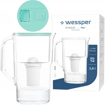 Filtrace vody Filtrační konvice Wessper D1 SOLID futureflow 2,8l mátová + filtr