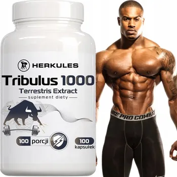 Anabolizér Doplněk stravy Tribulus terrestris v kapslích Herkules, přírodní, 1 g