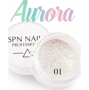 Přípravek na nehty Prášek na zdobení nehtů Aurora 01 SPN Nails