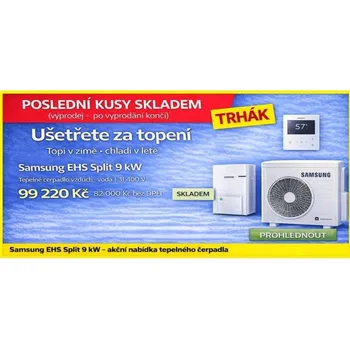 Tepelné čerpadlo Samsung EHS Split 9 kW