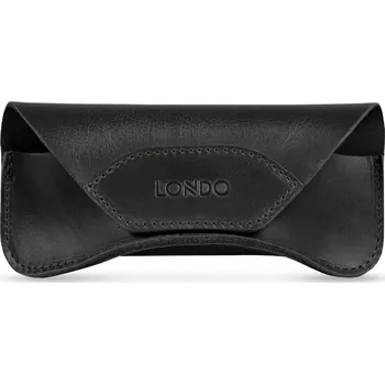 Pouzdro na brýle LONDO Pouzdro na kožené brýle s magnetickým zapínáním, ČERNÉ