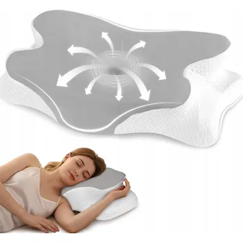 Polštář 1 KS 60X34 CM ORTOPEDICKÝ POLŠTÁŘ PROTI BOLESTI KRČNÍ PÁTEŘE