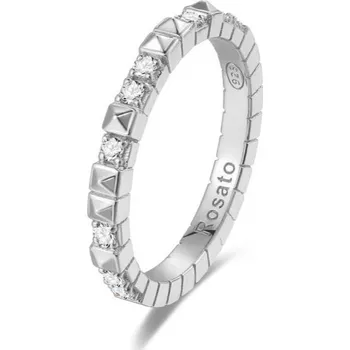 Módní doplněk Rosato Originální stříbrný prsten se zirkony Cubica RZA011 58 mm + 2 měsíce na vrácení zboží