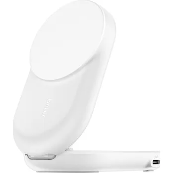 BELKIN ULTRACHARGE 25W Qi2 2v1 mag bílá + USB-C kabel WIZ039KQWH