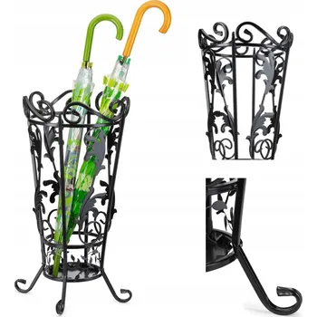 Stojan na deštníky kovový Dąstal bílý, černý, oranžový, vícebarevný