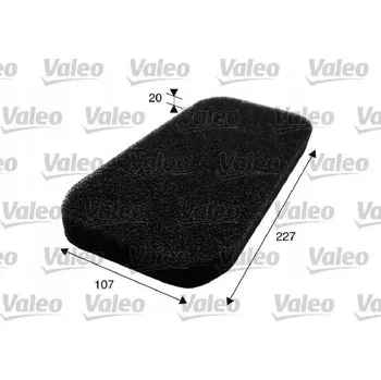 Kabinový filtr Valeo 716001 Filtr do kabiny, ventilace