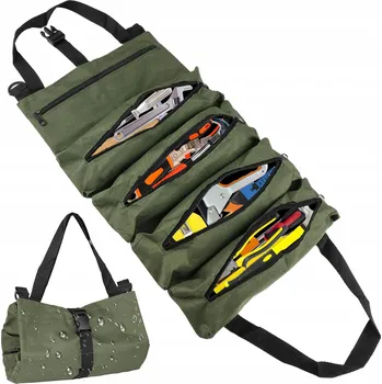 Deepton Rolovací taška na nářadí s 5 kapsami, zelená