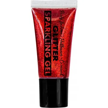 Karnevalový doplněk Brokát v tubě červený 25 ml