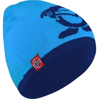 Čepice Zimní čepice TROLLKIDS Troll Beanie - navy/medium blue 52-57