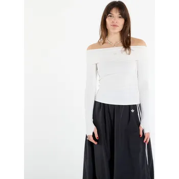 Top adidas Off-shoulder Long-Sleeve Top Cloud White XL