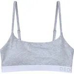 Světle šedá melírovaná dámská podprsenka s modalem