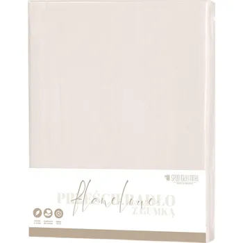 Prostěradlo PROSTĚRADLO FLANELOVÉ S GUMOU BAVLNĚNÉ BAVLNA 140x200 +30cm ZÁLOŽKA