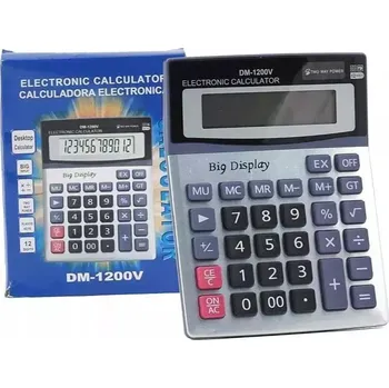 Jednoduchá Kalkulačka Kancelářské Potřeby Školní Pomůcky DM-1200V Odolná