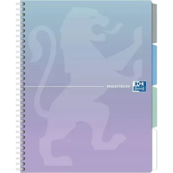 Kroužkový Blok Oxford Gradient Projectbook A4 kostkovaný 80 listů mix barev