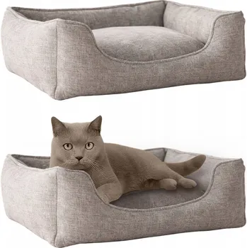 Pelíšek pro psa MEBLE ODNOWA pelíšek pro psa šedý 45 cm x 35 cm