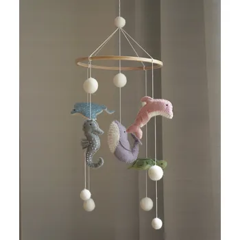 Kolotoč nad postýlku Kolotoč nad postýlku Gamcha - Vodní zvířátka, ruční výroba