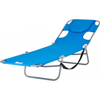 Zahradní lehátko Skládací zahradní lehátko, 185 x 55 x 29 cm | modré