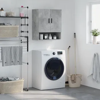 Příborník do zásuvky vidaXL Nástěnná skříňka betonově šedá 60 x 31 x 70 cm kompozitní dřevo