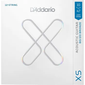 Strunný nástroj D'Addario XSABR1047-12 80/20 Bronze 10-47 struny pro 12strunnou akustickou kytaru