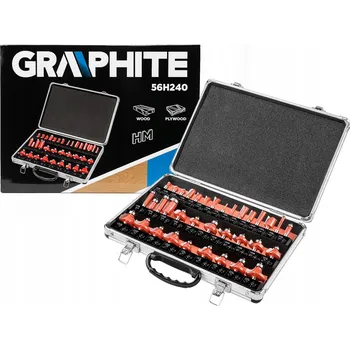 Vrták SADA FRÉZ S VIDIÍ STOPKA 8MM 35KS KUFŘÍK