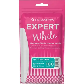 Přípravek na nehty STALEKS nástavce půlměsíc měkký podklad zrnitost 100