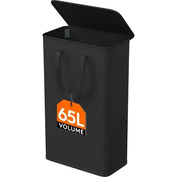 Koš na prádlo Volně stojící koš na prádlo Lifewit 65 l černý