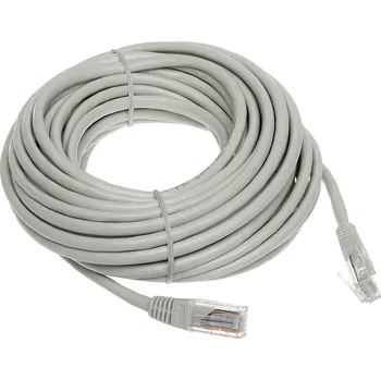 Síťový kabel Patchcord Conotech U/UTP 5e RJ45 / RJ45 10 m šedý