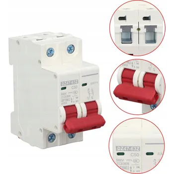 Bezpečnostní kamera JIŠTIČ FOTOVOLTAICKÝ DZ47-63Z C50 DC 500V 50A 2P