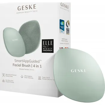 Elektrický čistič pleti GESKE Kartáček Kartáček na Obličej 4v1 Silikonový Zelený