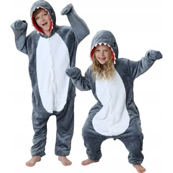 Karnevalový kostým Pyžamo Overal Kigurumi Kostým Převlek Žralok Dětské 125 - 135 cm