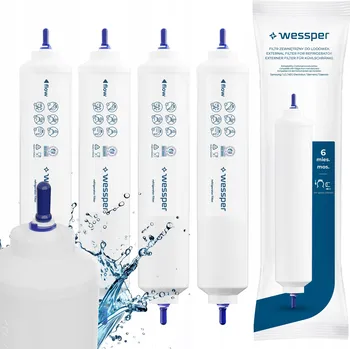 Příslušenství pro lednici Externí vodní filtr Wessper bílý 4 ks do lednice Samsung