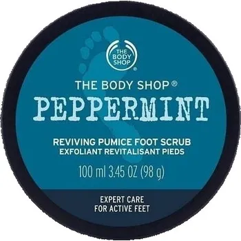 Kosmetika na nohy Chladivý peeling na nohy Peppermint (Reviving Pumice Foot Scrub) The Body Shop - 100 ml + záruka na vrácení do 100 dnů