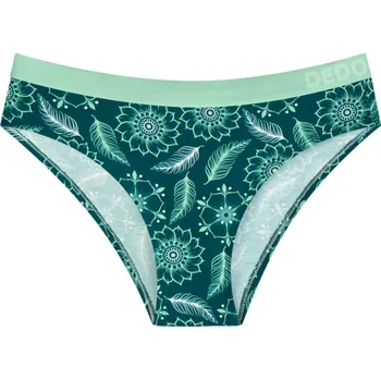 Dámská móda Veselé dámské kalhotky s modalem Mandala a listy