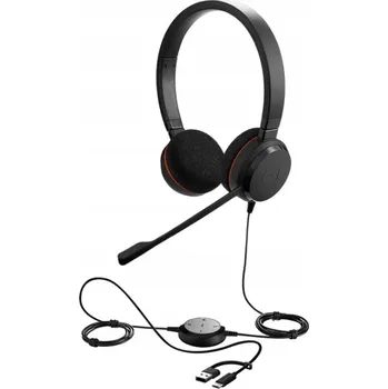 Sluchátka Sluchátka Jabra Evolve 20 MS Stereo USB-C/A s mikrofonem, černá