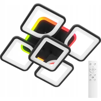 Stropní svítidlo LED Závěsný moderní lustr stropní svítidlo 81W CCT s dálkovým ovládáním dálkový ovladač