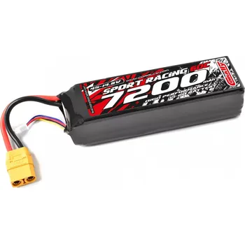 RC model letadla Sport Racing 60C - 7200mAh - 14,8V 4S - LiPo Semi-Soft case - XT90