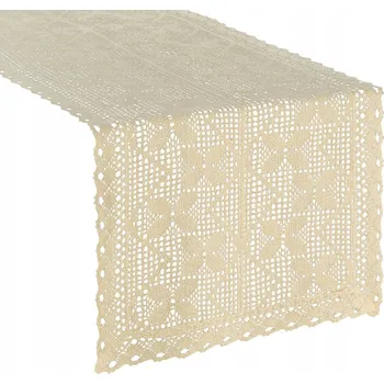 Prostěradlo UBRUS MARTHA 40 X 180 CM SVĚTLE BÉŽOVÝ